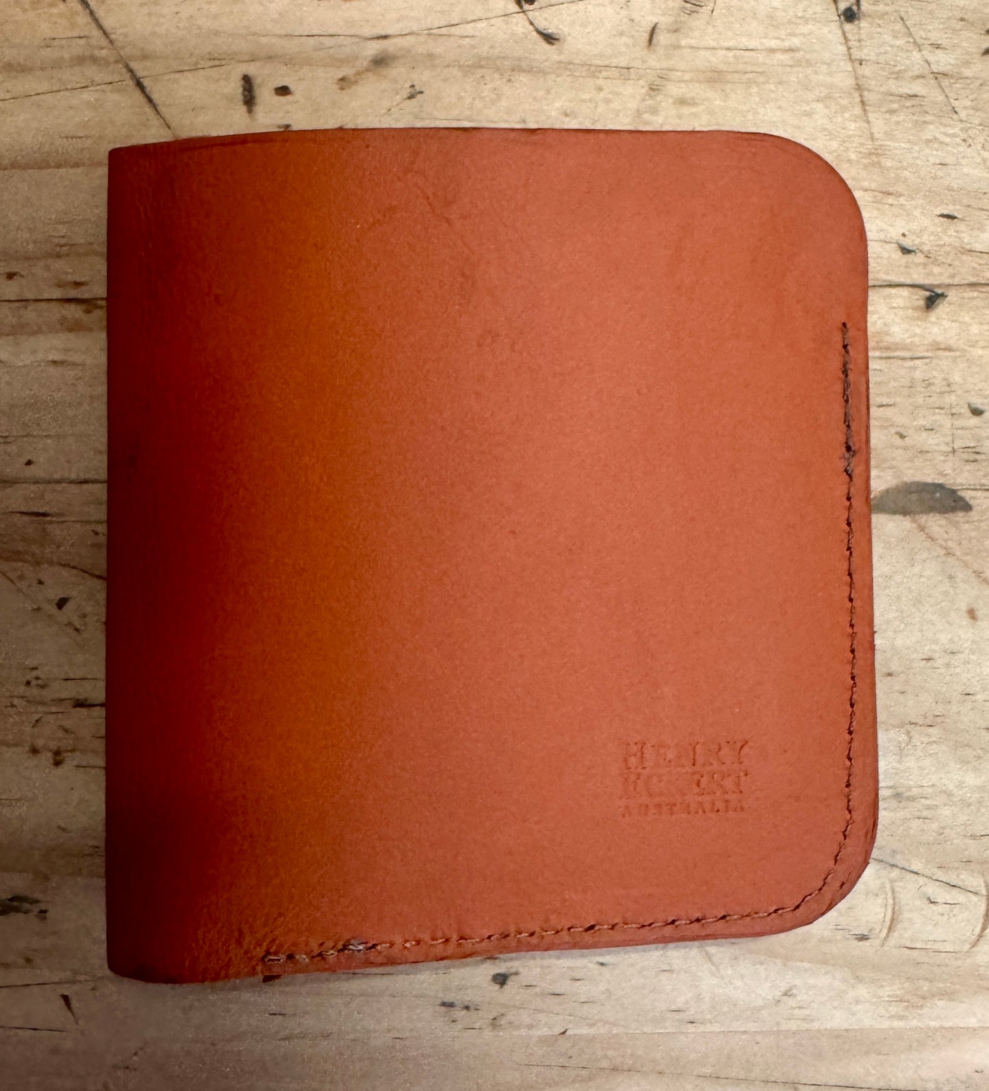 Kangaroo Leather Vertical Fold Wallet