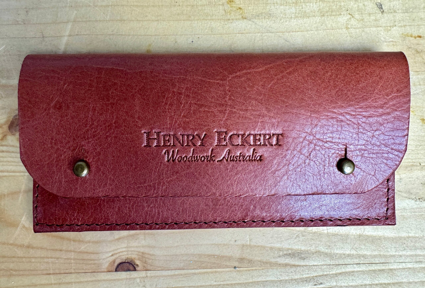 Block Plane Blade Pouch – Full Grain Leather image 1