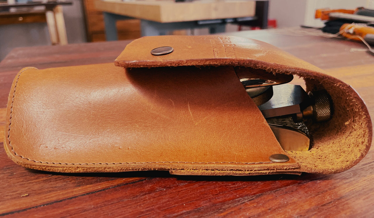 Block Plane Pouch  - Full Grain Leather image 2