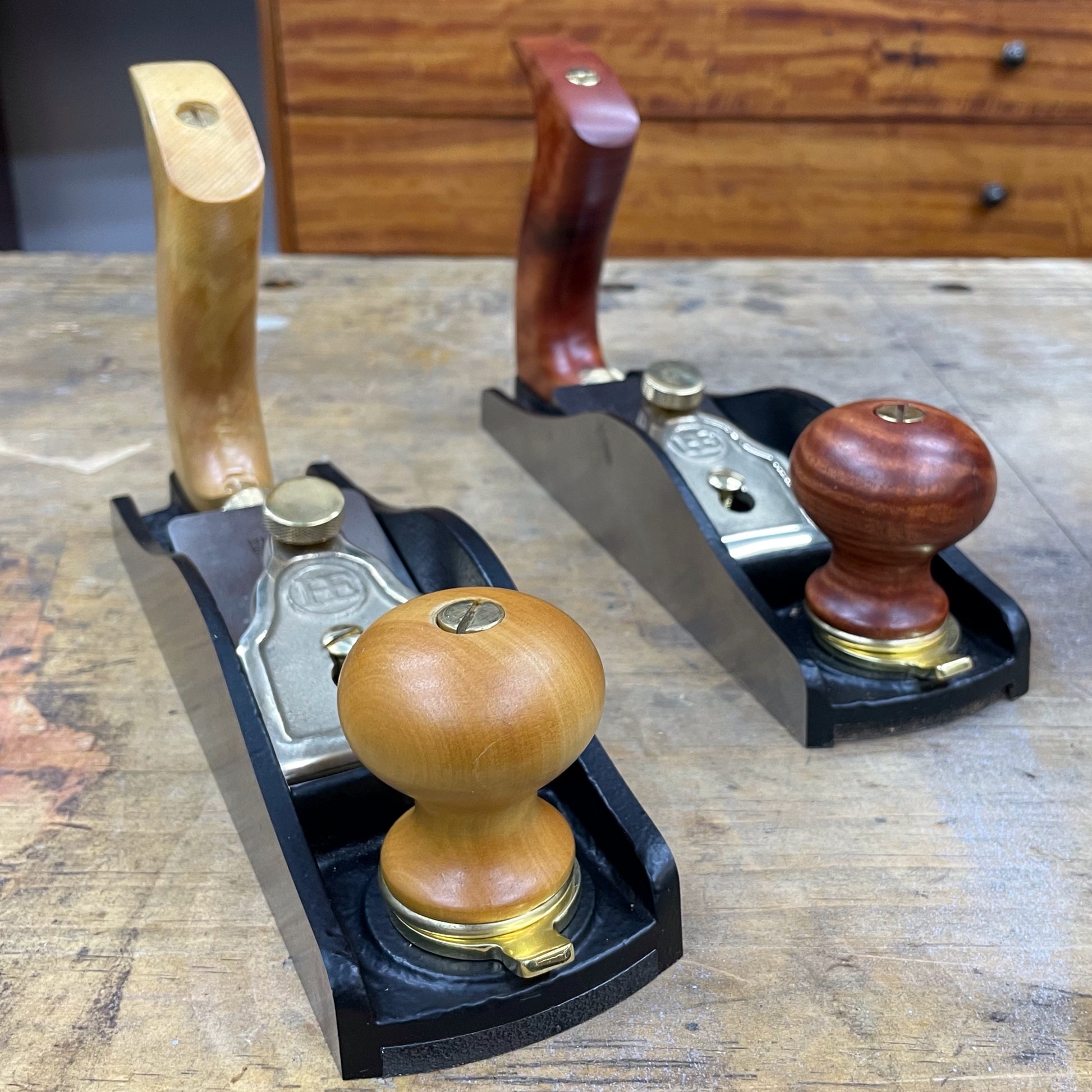 No 164 Low Angle Smooth Plane - Fiddleback Red Gum image 2
