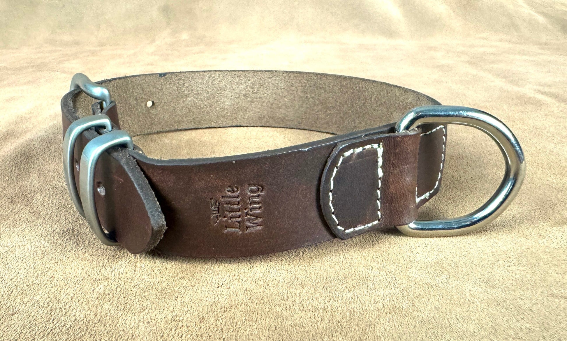 Leash & Collar Combo -XS, S, M, L, XL - Saddle Tan image 3