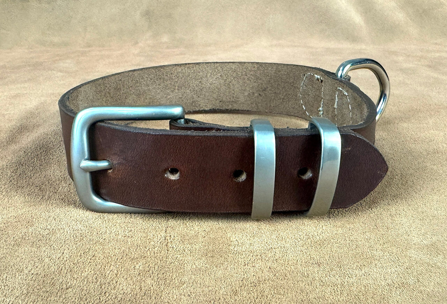 Leash & Collar Combo -XS, S, M, L, XL - Charcoal Black image 1
