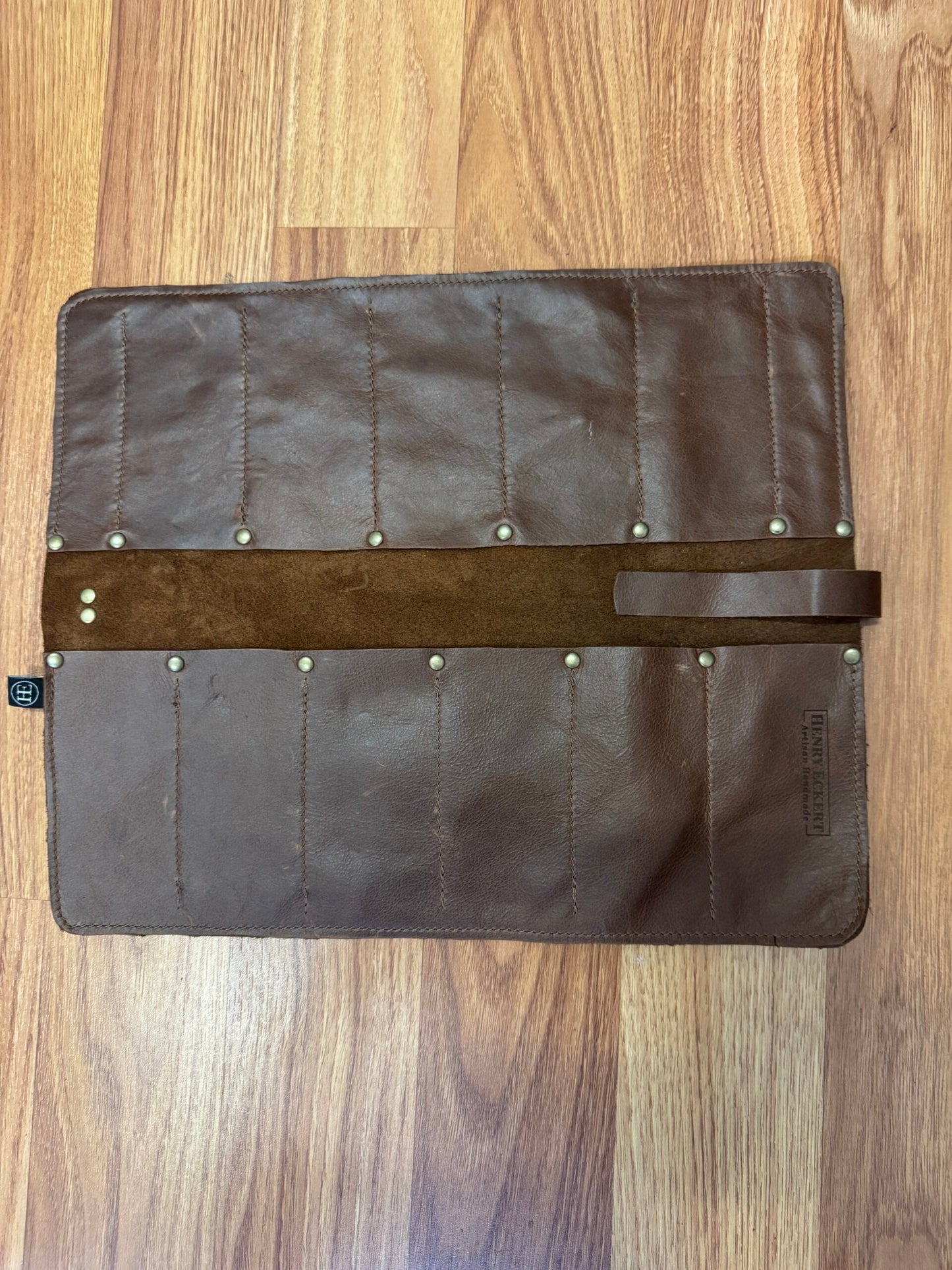 Suede & Full Grain Waxy Pull Up Leather Tool Roll – 6, 8,11 & 15 Pocket image 0
