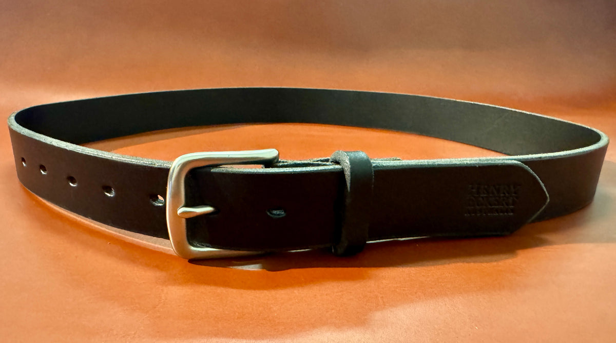 Womens Leather Keeper - Black - 1 1/4" 32mm