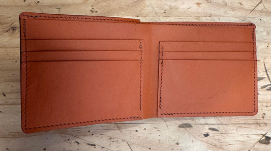 Kangaroo Leather Horizontal Fold Wallet