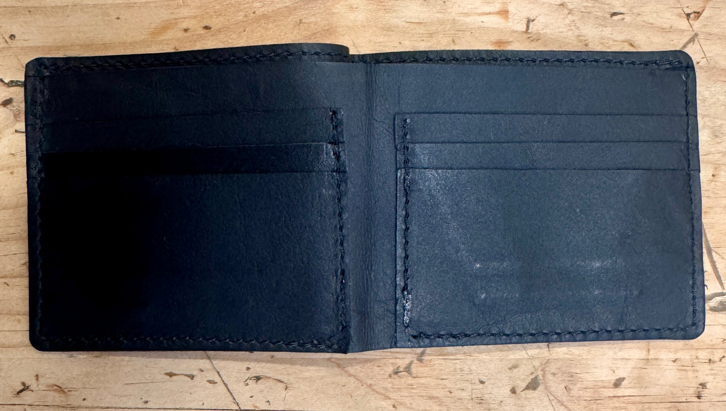 Kangaroo Leather Horizontal Fold Wallet