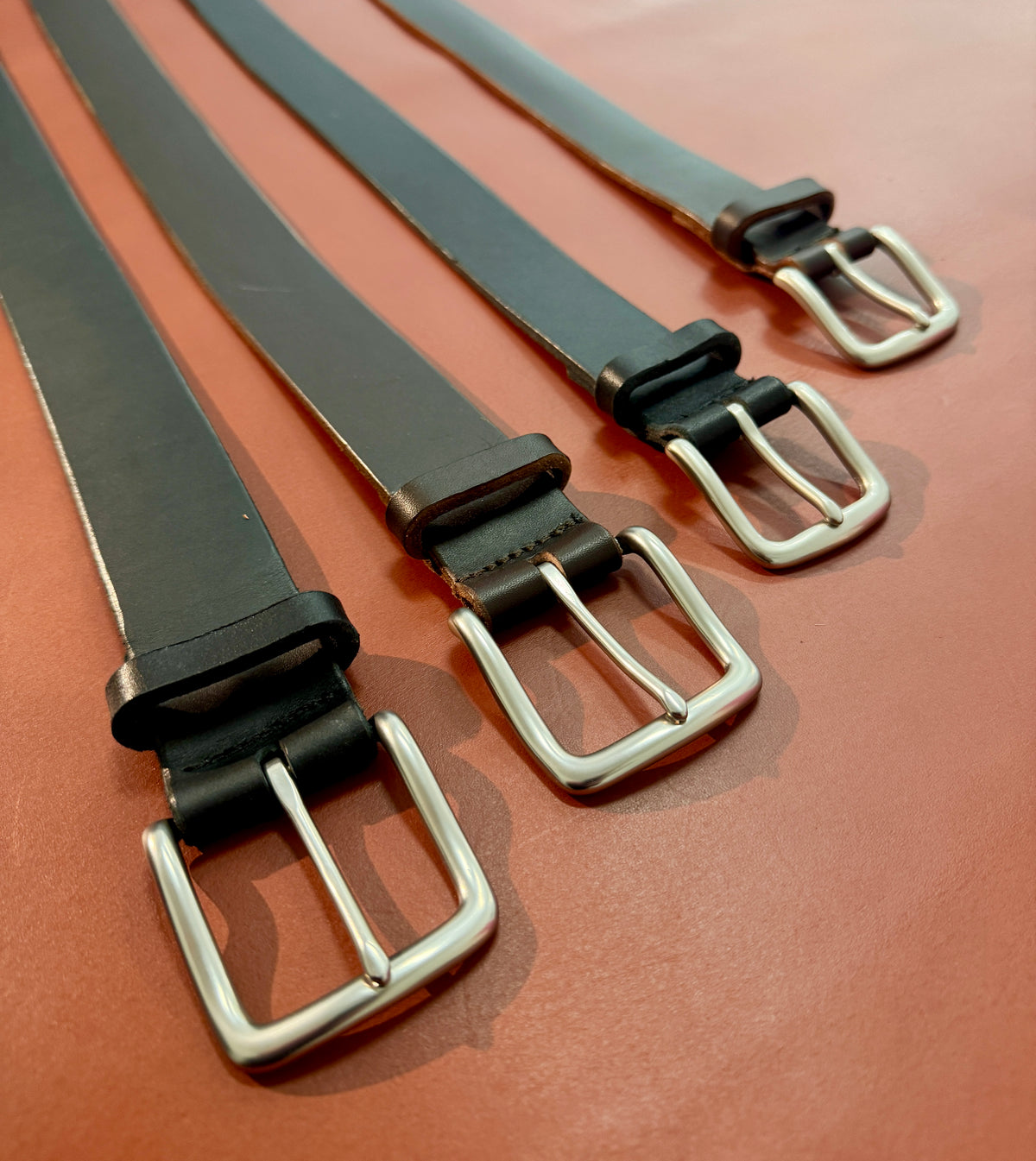 Womens Leather Keeper - Black - 1 1/4" 32mm