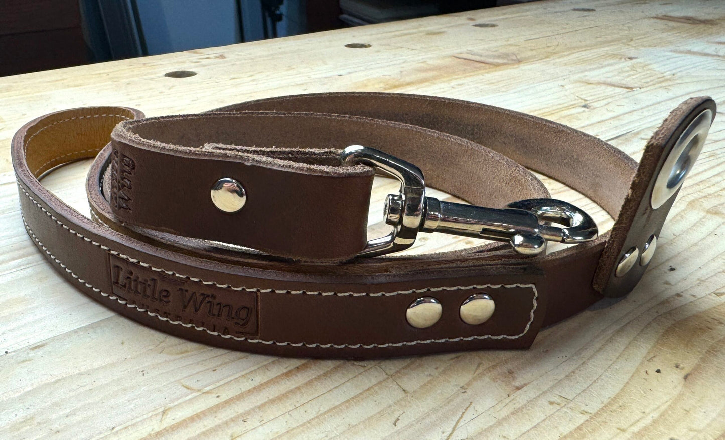 Dog Leash - Full Grain Double Butt image 1