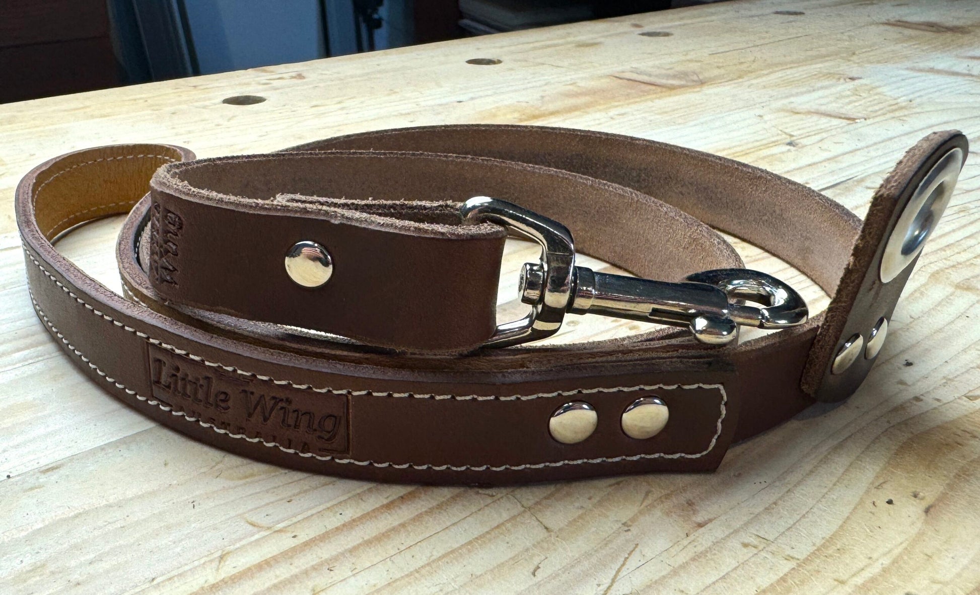 Dog Leash - Full Grain Double Butt image 1
