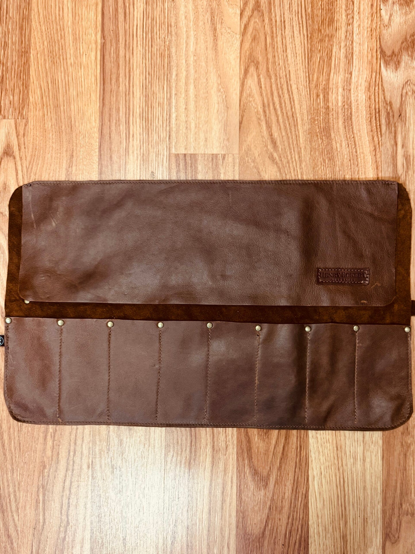 Suede & Full Grain Waxy Pull Up Leather Tool Roll – 6, 8,11 & 15 Pocket image 1