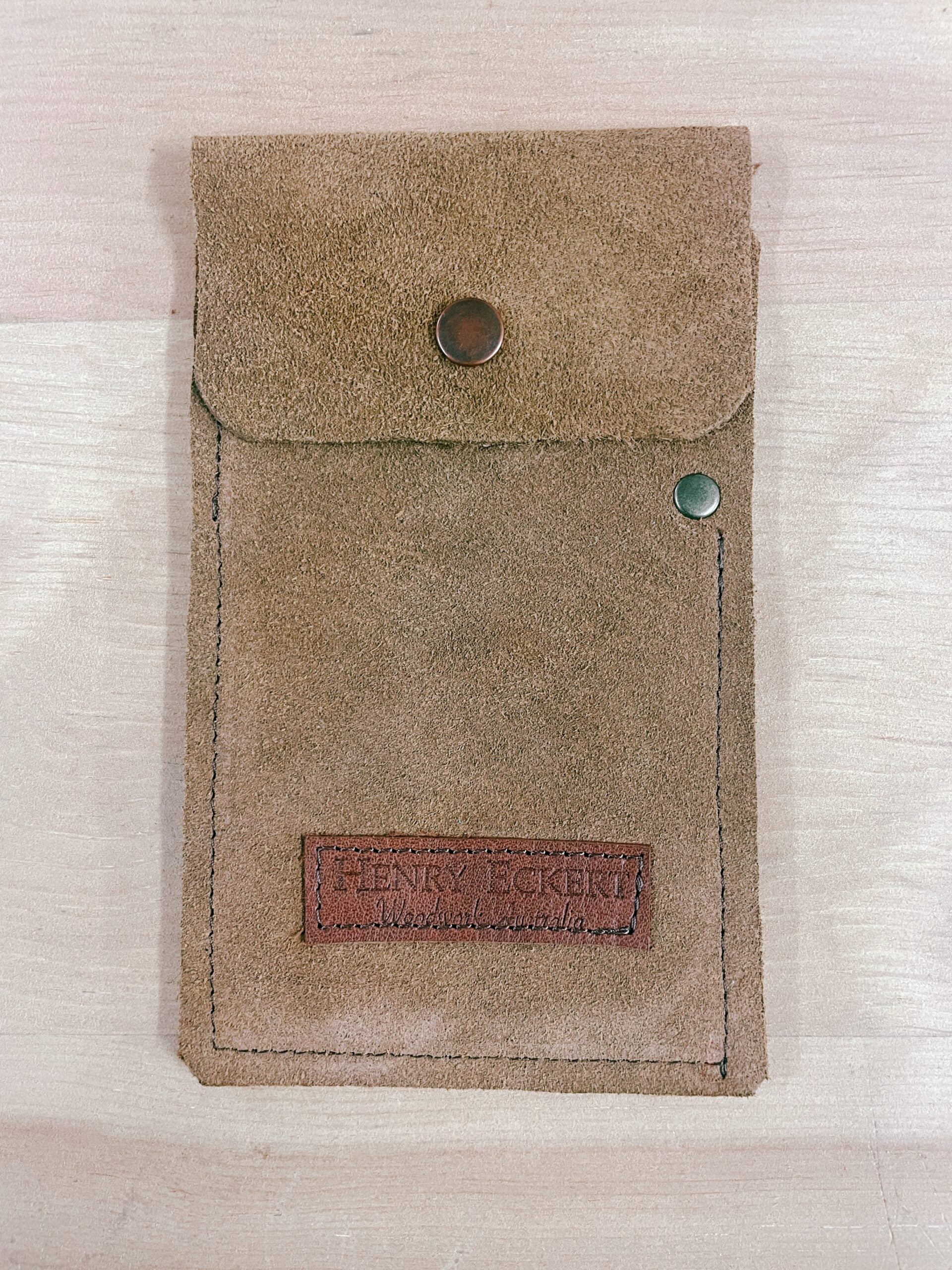 Split Leather Suede Hand Scraper Pouch image 0